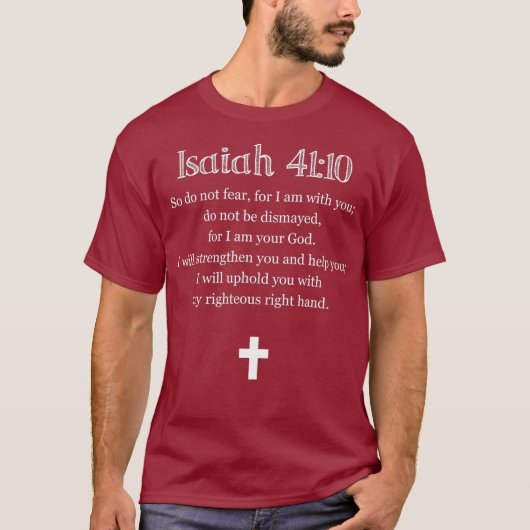 Iaiah 4110 Bijbel Vere Scripture Chritian T-shirt (Voorkant)