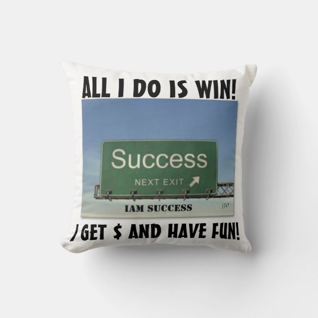 IAM SUCCESS AFFIRMATION PILLOW KUSSEN (Voorkant)