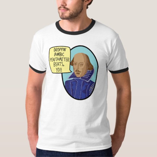 Iambic Pentameter Beats T-shirt (Voorkant)