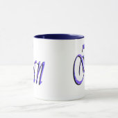 Ian, Nom, Logo, Bleu Ringer Combo Coffee Mug (Centre)