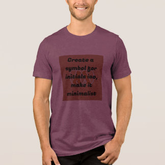 IAO-minimalistisch monogram Tri-Blend Shirt