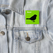 iBand Green Vierkante Button 5,1 Cm (In situ)
