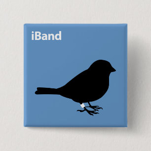 iBand Vierkante Button 5,1 Cm