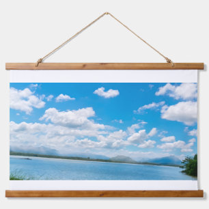 Ibbankatuwa Wewa Serene Blauwe Meer Matale Muismat Hangend Wandkleed