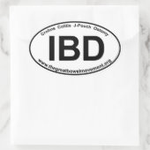 IBD - Sticker Colitis-Oval Crohns (Sac)