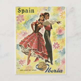 iberia vintage briefkaart