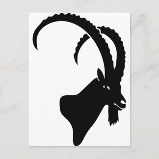 ibex capricorn steinbock berggeiten klimmen briefkaart