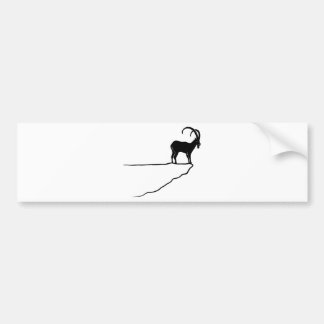 ibex capricorn steinbock mountain goat sheep climb bumpersticker