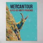 Ibex in de Mercantour, Alps, Frankrijk Poster (Voorkant)