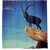 Ibex standbeeld douchegordijn (Voorkant)