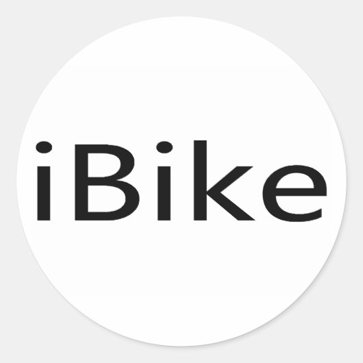 iBike Ronde Sticker (Voorkant)
