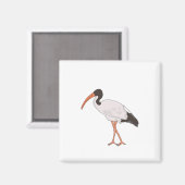 Ibis Bin Chicken Bird Magneet (Voorkant / Achterkant)