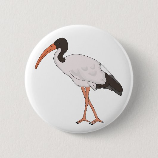 Ibis Bin Chicken Bird Ronde Button 5,7 Cm (Voorkant)