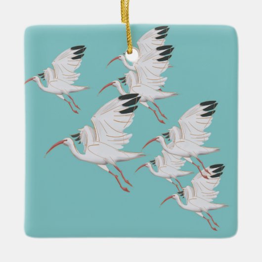 Ibis Birds Ornament (Voorkant)