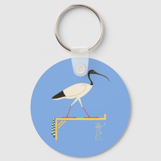 Ibis Illustratie & Thoth Hieroglyphic Sleutelhanger (Voorkant)