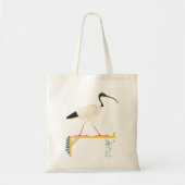 Ibis Illustratie & Thoth Hieroglyphic T-Shirt Tote Bag (Voorkant)
