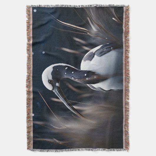 Ibis om middernacht deken (Voorkant Verticaal)