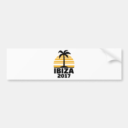 Ibiza 2017 bumpersticker (Voorkant)