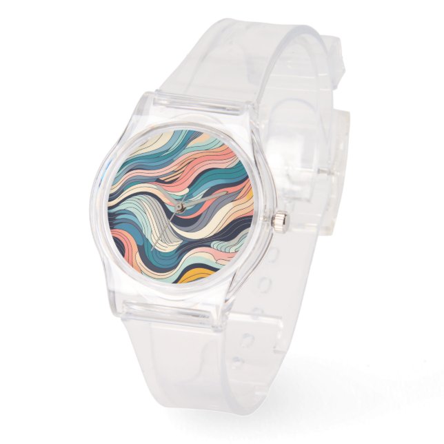 Ibiza Abstract Deco Delight Horloge (Hoek)