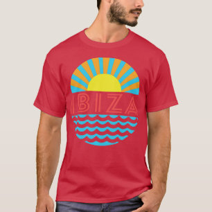 Ibiza Beach zon en golven T-shirt