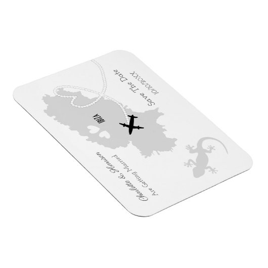 Ibiza bruiloft bestemming Bewaar de datum Magneet (Rechterzijde)