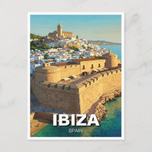 Ibiza Dalt Vila Spanje Reizen Briefkaart