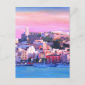Ibiza Eivissa Old Town and Harbour Pearl Briefkaart (Voorkant)