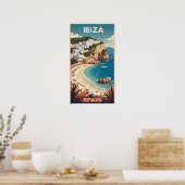 Ibiza, Espagne Affiche de voyage (Cuisine)