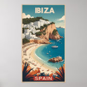 Ibiza, Espagne Affiche de voyage (Devant)