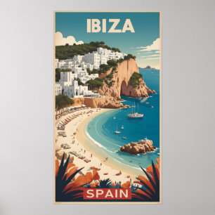 Ibiza, Espagne Affiche de voyage