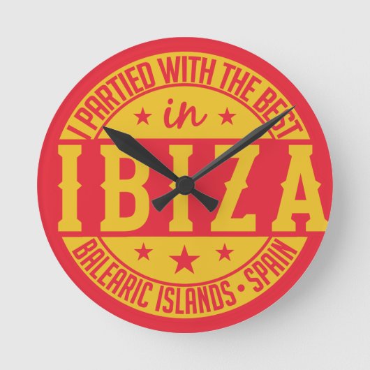 IBIZA Espagne horloge murale (Recto)