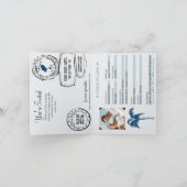 Ibiza Espagne Passeport Faire-part de mariage (Intérieur)