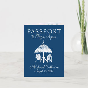 Ibiza Espagne Passeport Faire-part de mariage