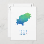 Ibiza Map Briefkaart (Voorkant / Achterkant)
