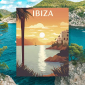 Ibiza Oceanside Reizen Briefkaart