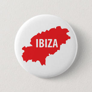 Ibiza-pictogram Ronde Button 5,7 Cm