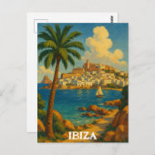  Ibiza Reizen Retro Balearen Briefkaart (Voorkant / Achterkant)