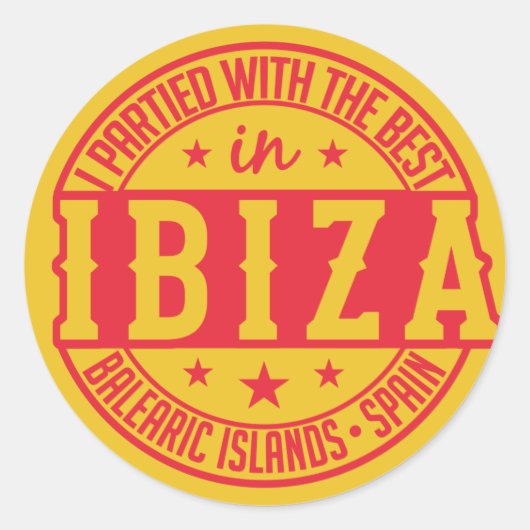 IBIZA Spain stickers (Voorkant)