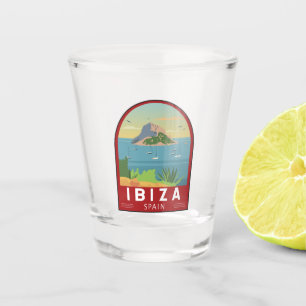 Ibiza Spain Travel Art Shot Glas