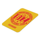 IBIZA Spanje aangepaste monogram magneet (Linkerzijde)