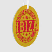 IBIZA Spanje aangepaste ornament (voorkant)