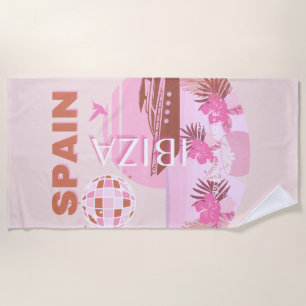 Ibiza, Spanje, Reiskunst, Preppy Art, Pastel Strandlaken