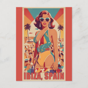 Ibiza, Spanje Reisposter Briefkaart