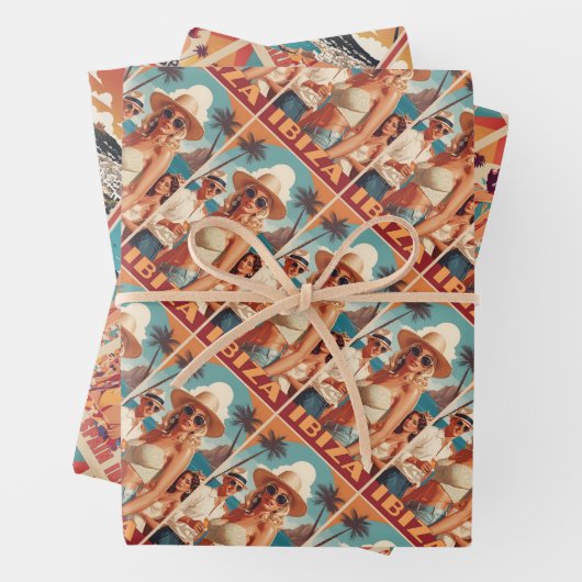 Ibiza, Spanje Reisposter Inpakpapier Vel (In situ)