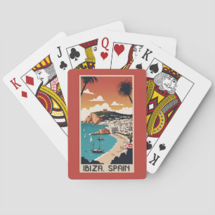 Ibiza, Spanje Reisposter Pokerkaarten