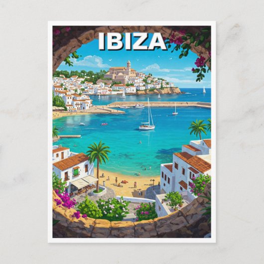 Ibiza Spanje Reizen Briefkaart (Voorkant)