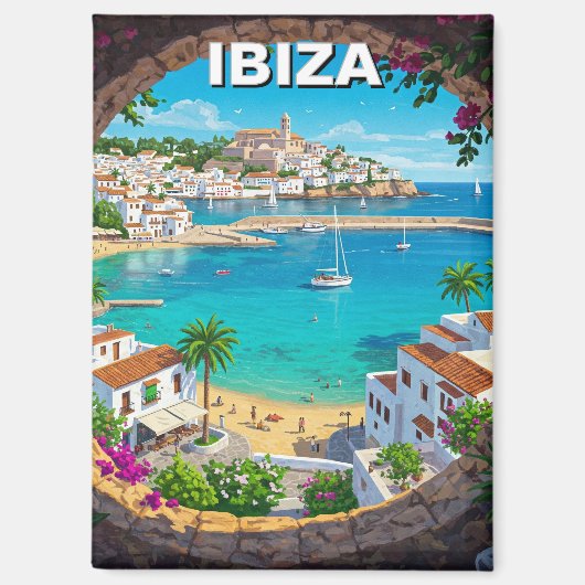 Ibiza Spanje Reizen Magneet (Voorkant)