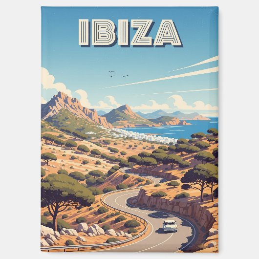 Ibiza Spanje Reizen Magneet (Voorkant)