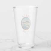 Ibiza Spanje Retro Distressed Circle Glas (Achterkant)