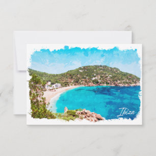 Ibiza Spanje Strand Landschap Reizen Kaart